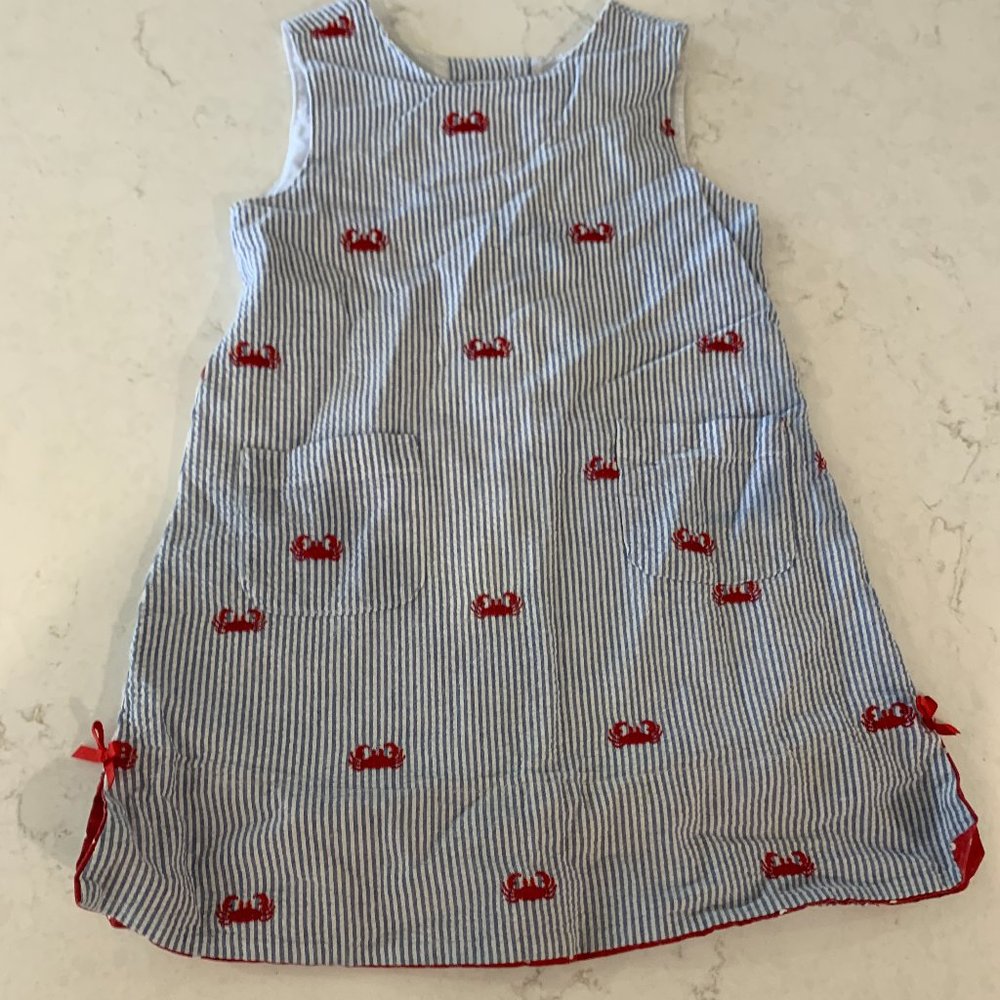 Seersucker Crab Dress